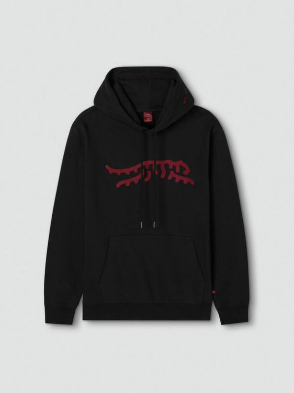 H Chandail SUN DAY RED Icon Chainstitch - Black/Red