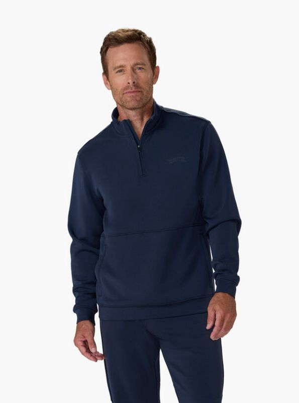 H Chandail 1/2 zip SUN DAY RED Pacific Luxe - Navy