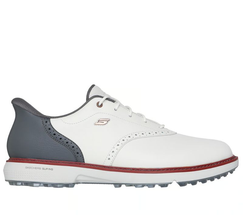 H Soulier de golf SKECHERS 214126 - Blanc/Gris