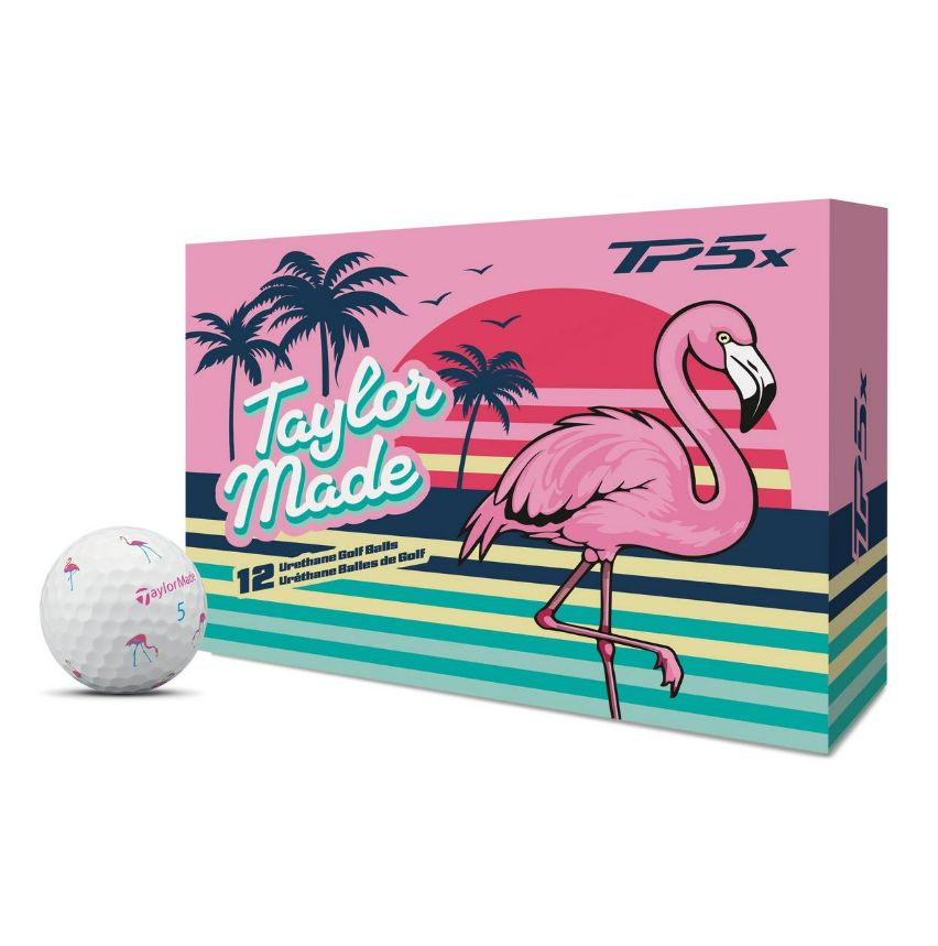 Balles de golf (Douzaine) Taylormade - Édition limitée - TP5X - Flamingo