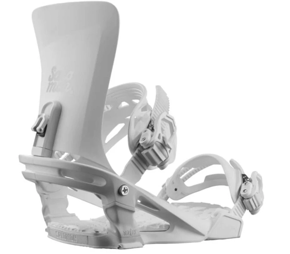 Nesta Snowboard Bindings, Color: White, Size: M