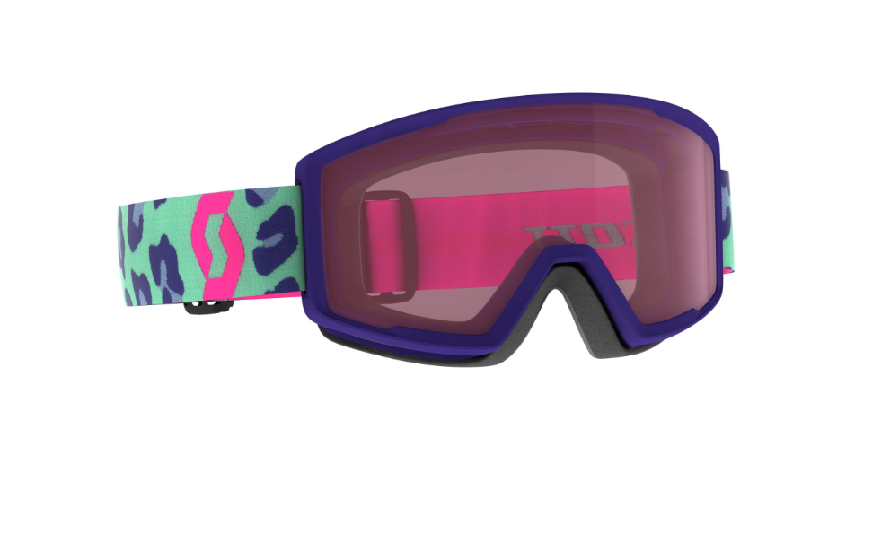 Factor Ski Goggles, Color: Mint Green/Neon Pink + Enhancer S2