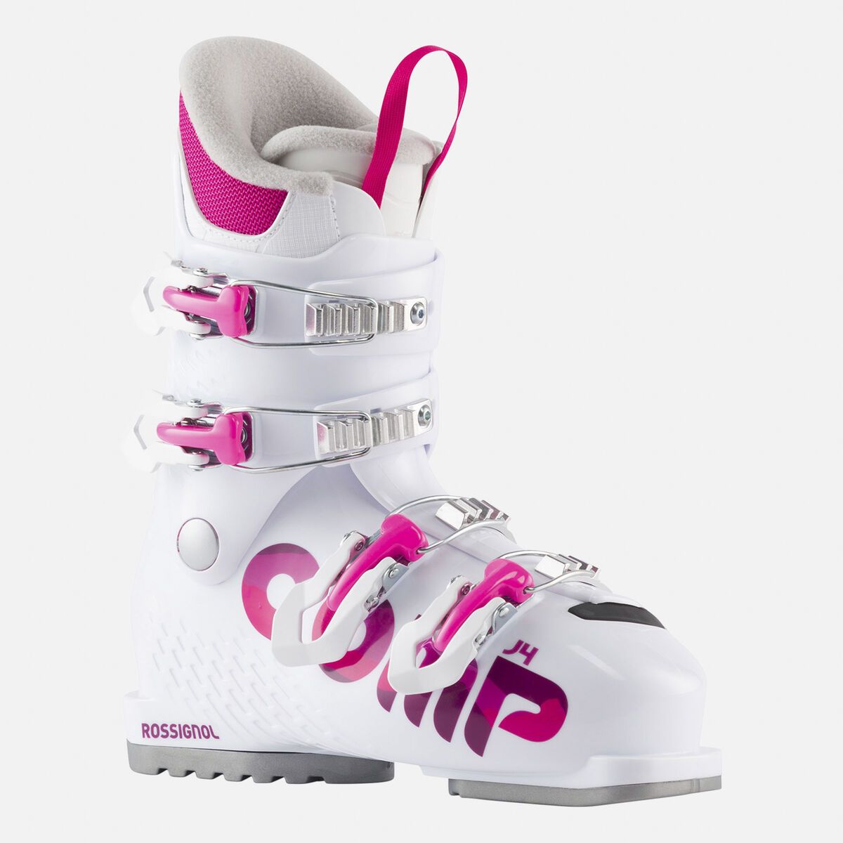 Comp J4 Ski Boots, Color: White, Size: 25/25.5