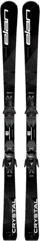 Crystal W Black LS Alpine Skis + EL 9.0 GW Bindings