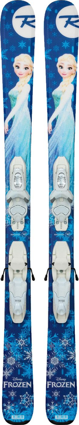 Frozen Alpine Skis + Kid 4 Bindings