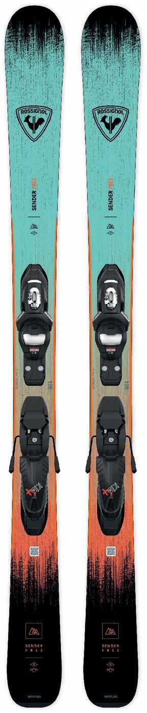 Skis Alpins Sender JR + Fixations Kid 4
