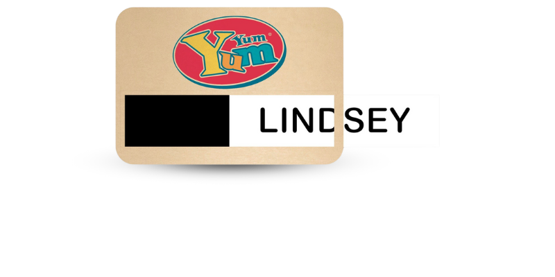 Aluminum Reusable Window Name Tag 2 1/4" x 3 1/4"