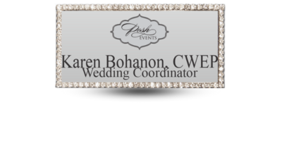 1.5 1.5"x3" Silver Framed Bling Style Name Tag