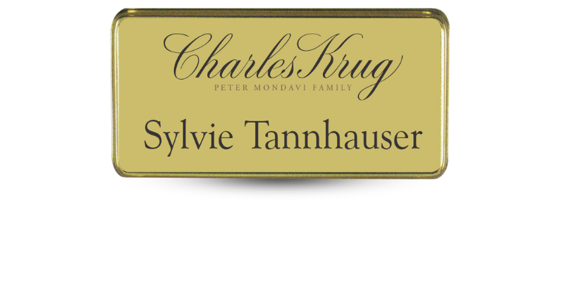 1 1/2" x 3" Executive Framed Metal Name Tag