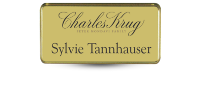 1 1/2 1 1/2" x 3" Executive Framed Metal Name Tag