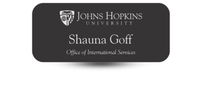 2 1/2 2 1/2" x 3" Engraved Plastic Style Name Tag