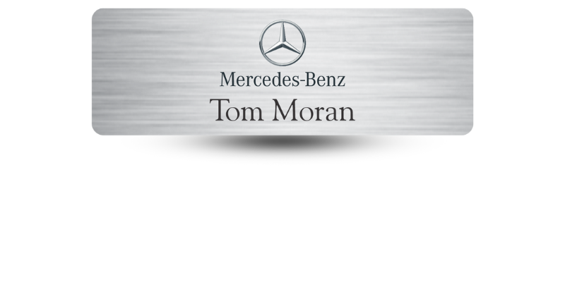 1" x 3" Metal Magnet Name Tag
