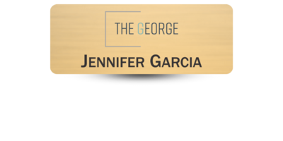 Custom Sized Plastic Name Tag Magnet Back With Color Logo Custom Sized Plastic Name Tag Magnet Back With Color Logo