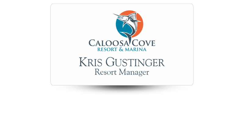 2" x 3 1/2" Plastic Name Tag Magnet Back With Color Logo