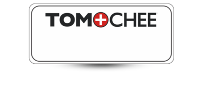 1 1/4" x 3" Reusable name tag logo only, Magnet Back