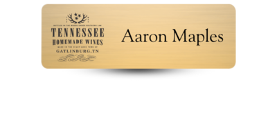 1 1/4 1 1/4" x 3" Metal Name Tag