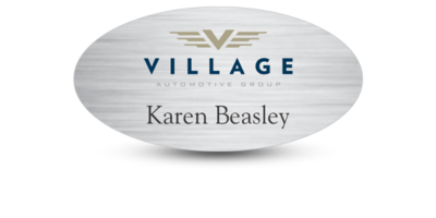 1 1/2" x 2 3/8"Oval Name Tag