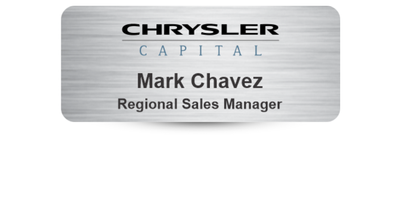 1 1/4" x 3" Business Name Tag