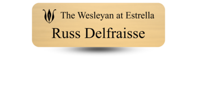 1" x 3" Senior Care Name Tags