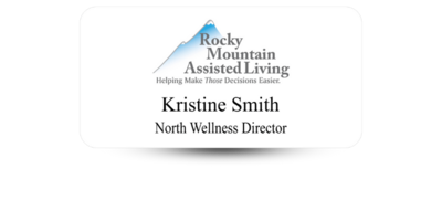 1 1/2" x 3" Senior Care Name Tags