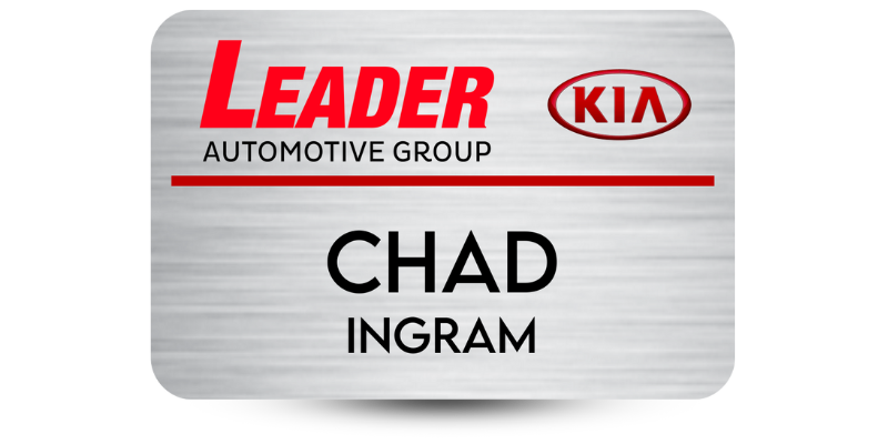 2" x 3" Car Dealership Name Tag