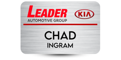 2" x 3" Car Dealership Name Tag