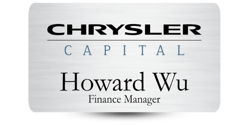 2" x 3 1/2" Car Dealership Name Tag
