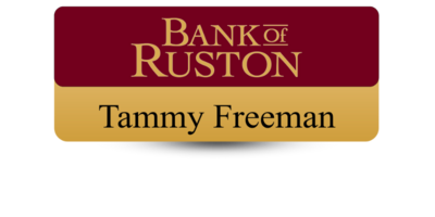 1 1/4" x 3" Banking Name Tags