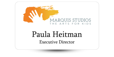 2" x 3 1/2" Club and Organization Name Tag