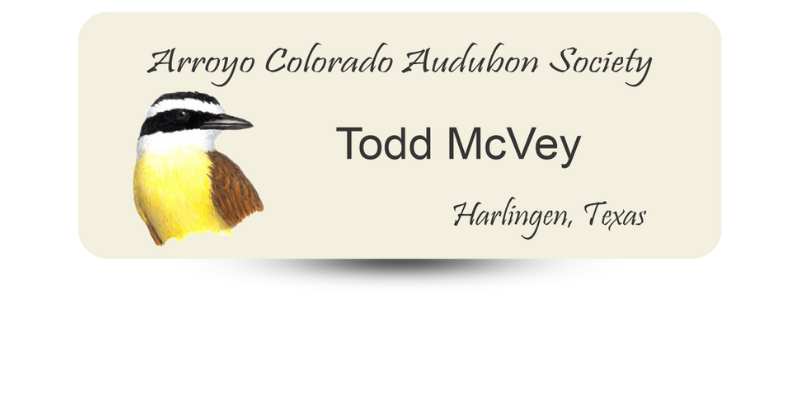 Custom Size Club and Organization Name Tag