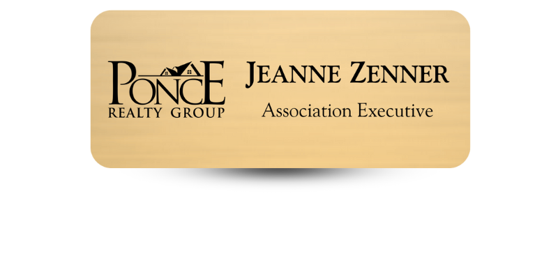 1 1/4" x 3" Employee Name Tag