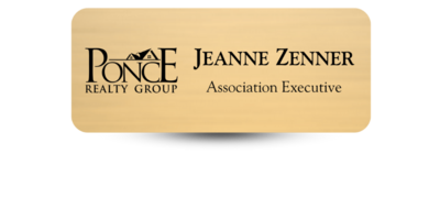 1 1/4" x 3" Employee Name Tag