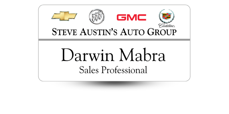 1 1/2" x 3" Employee Name Tag
