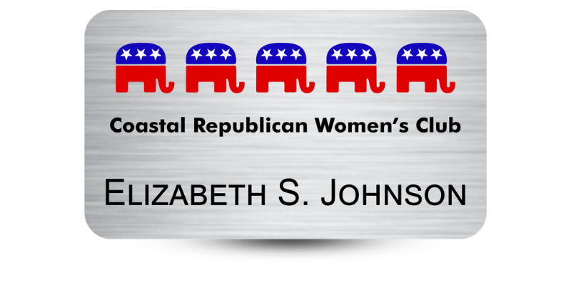 2" x 3 1/2" Employee Name Tag
