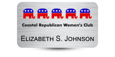 2" x 3 1/2" Employee Name Tag