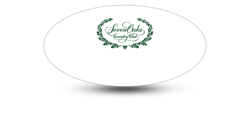 1 1/2" x 3" Oval Golf Club Name Tags