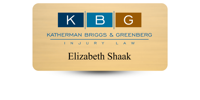 1 1/2" x 3" Law Office Name Tags