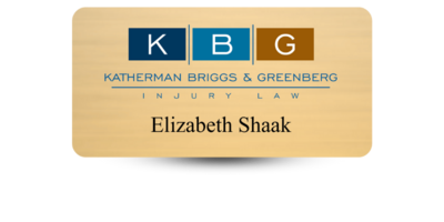 1 1/2 1 1/2" x 3" Law Office Name Tags