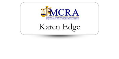 1 1/4 1 1/4" x 3" Law Office Name Tags