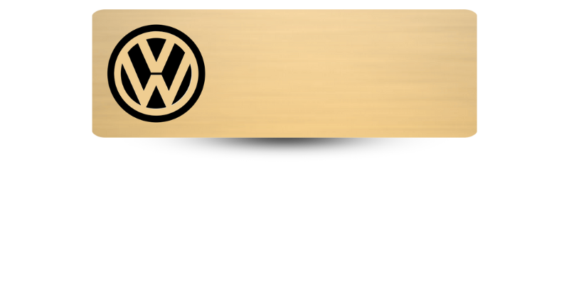 1" x 3" Logo Only Name Tag
