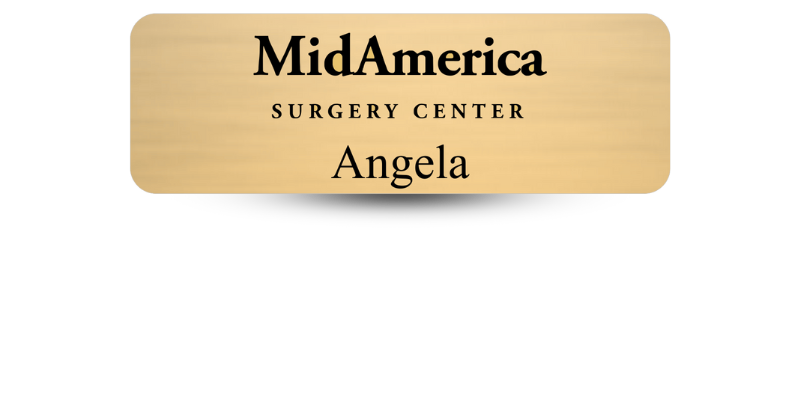 1" x 3" Medical Office Name Tags