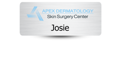 1 1/4 1 1/4" x 3" Medical Office Name Tags