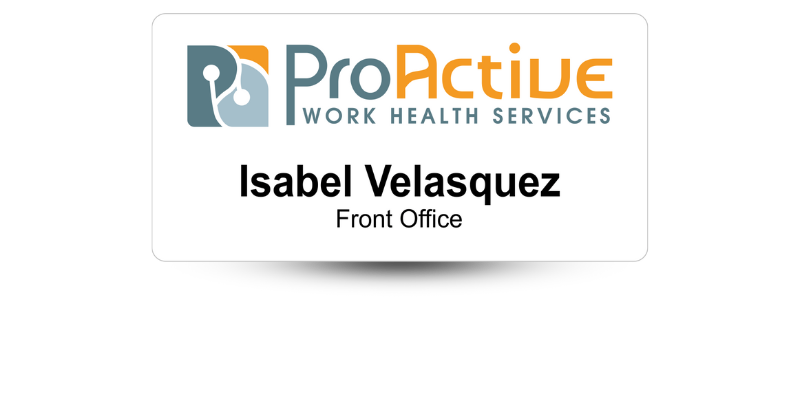 Custom Size Medical Office Name Tags