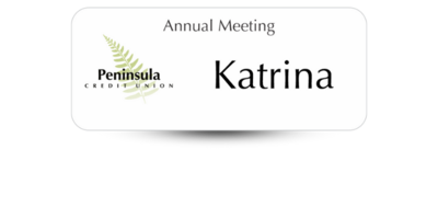 1 1/4 1 1/4" x 3" Meeting & Event Name Tags