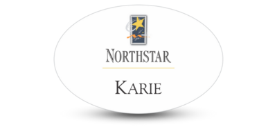 1 1/2" x 3" Oval Meeting & Event Name Tags