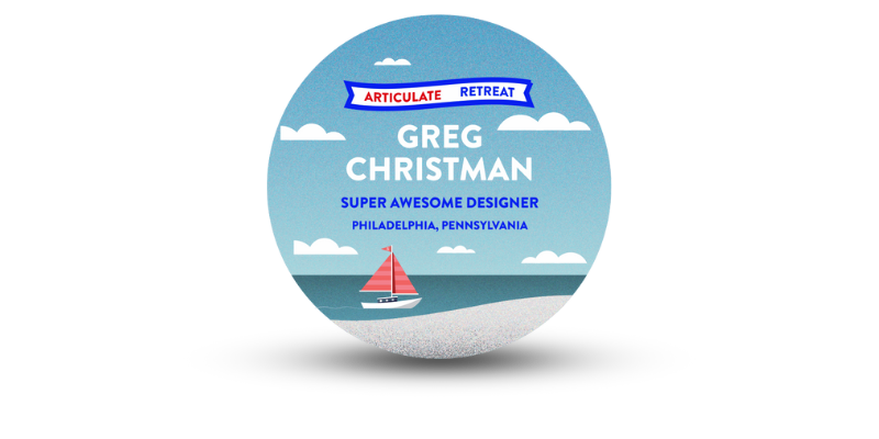 Custom Shaped Meeting & Event Name Tags