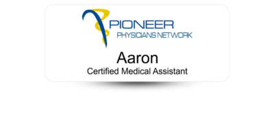 1 1/4 1 1/4" x 3" Nursing Name Tags