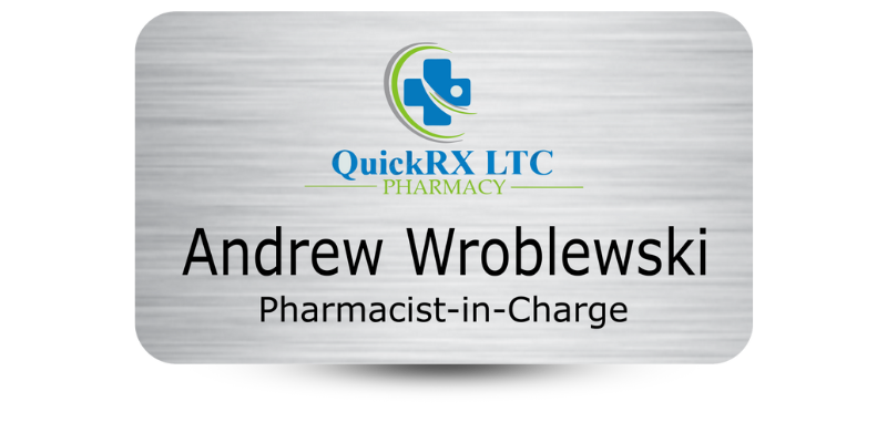 2" x 3 1/2" Pharmacy Name Tags