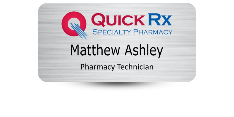 1 1/2" x 3" Pharmacy Name Tags