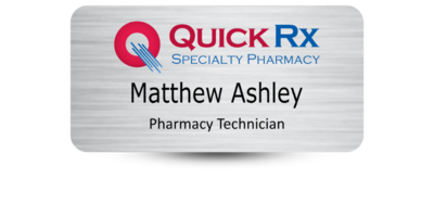 1 1/2 1 1/2" x 3" Pharmacy Name Tags